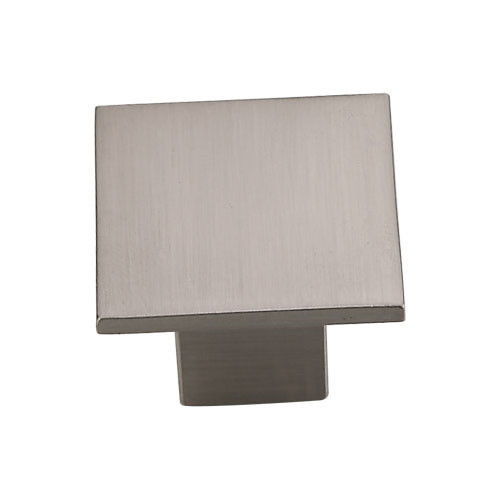 Square cabinet knob and handle in brushed nickel  zinc alloy Furniture Fitting Cabinet Knobs