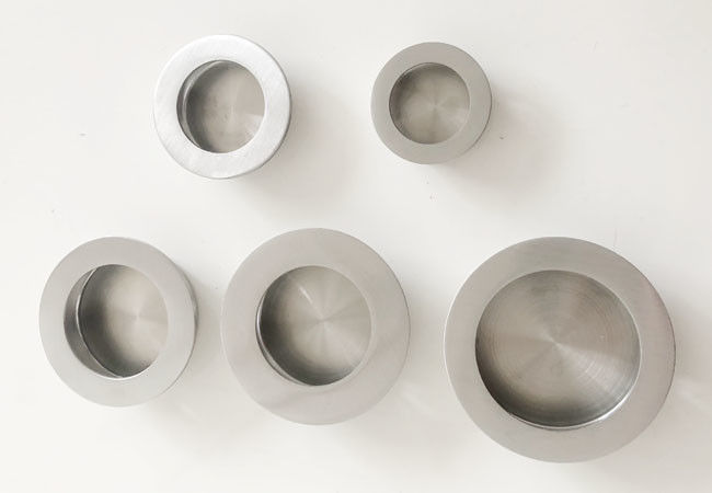 Round Stainless Steel Hidden Cupboard Furniture Handle Recessed