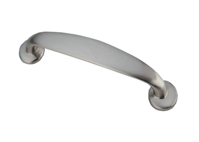 Minimalist Modern type zinc zlloy material brushed nickel pull handle