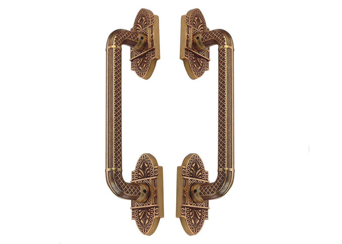 vintage style big Door Pull Handles Door hardware with antique brass color