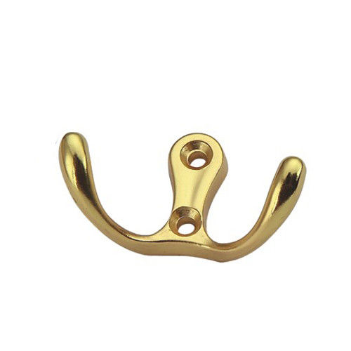 popular plated double  wall mounted clothes hanger rack hook coat hook